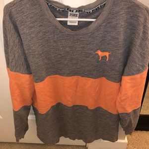 PINK light weight crew neck long sleeve